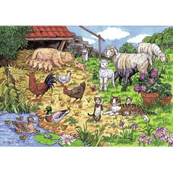 Ravensburger (08858) - "Farm animals" - 24 brikker puslespil