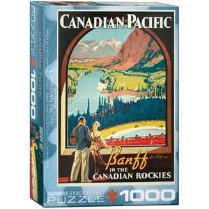 Eurographics (6000-0327) - "Banff in the Canadian Rockies" - 1000 brikker puslespil