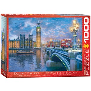 Eurographics (6000-0916) - Dominic Davison: "Christmas Eve in London" - 1000 brikker puslespil