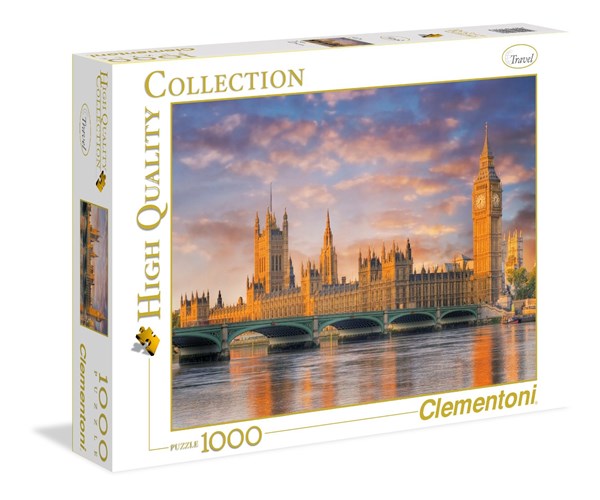 Clementoni (39269) - "Houses of Parliament, London" - 1000 brikker puslespil