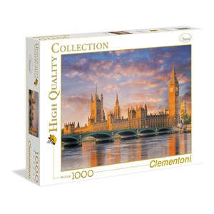 Clementoni (39269) - "Houses of Parliament, London" - 1000 brikker puslespil