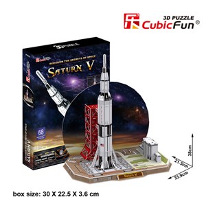 Cubic Fun (P653H) - "Saturn V" - 68 brikker puslespil