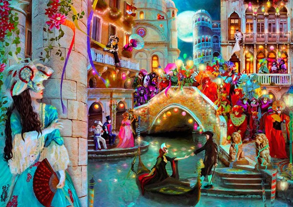 KS Games (11360) - Aimee Stewart: "Venice Carnival" - 2000 brikker puslespil