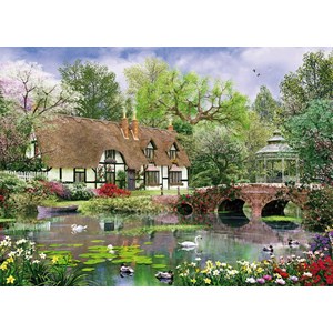King International (05358) - Dominic Davison: "April Cottage" - 1000 brikker puslespil