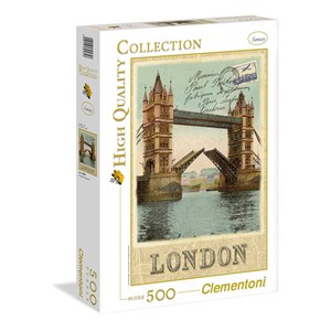 Clementoni (30585) - "London Postcard" - 500 brikker puslespil