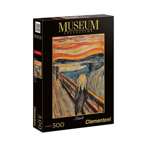 Clementoni (30505) - Edvard Munch: "The Scream" - 500 brikker puslespil