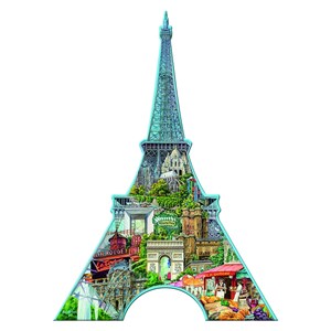 Ravensburger (16152) - "Eiffel Tower" - 960 brikker puslespil