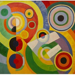 Grafika (00319) - Robert Delaunay: "Rythme, Joie de Vivre, 1930" - 1500 brikker puslespil