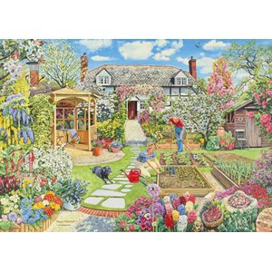 Ravensburger (19108) - "Gardening World, Spring" - 1000 brikker puslespil