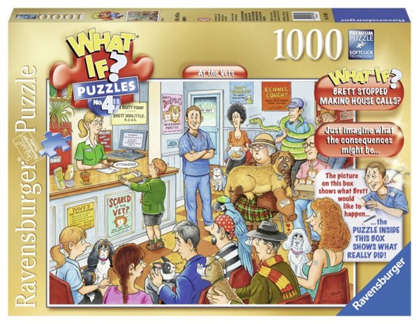 Ravensburger (19349) - "What If ? Puzzle #4 - At the Vets" - 1000 brikker puslespil