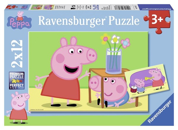 Ravensburger (07573) - "Gurli Gris" - 12 brikker puslespil