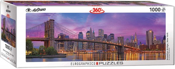 Eurographics (6010-5301) - "Brooklyn Bridge, New York" - 1000 brikker puslespil
