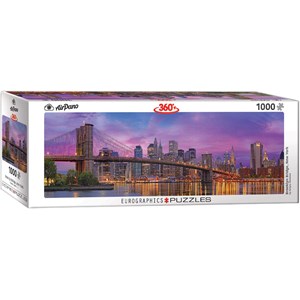 Eurographics (6010-5301) - "Brooklyn Bridge, New York" - 1000 brikker puslespil