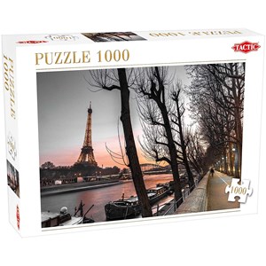 Tactic (52840) - "Paris and the Eiffel Tower" - 1000 brikker puslespil