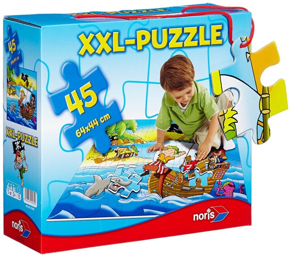 Noris (6060-34960) - "Pirates" - 45 brikker puslespil