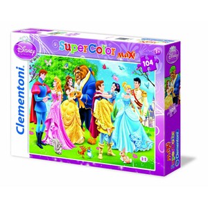Clementoni (23656) - "Disney Princess" - 104 brikker puslespil