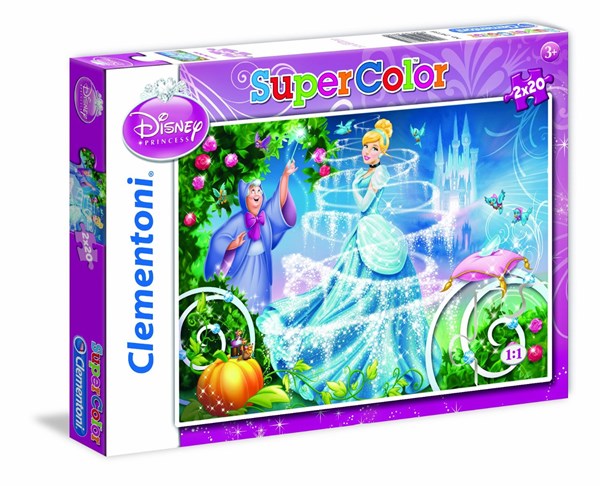 Clementoni (24733) - "Cinderella" - 20 brikker puslespil