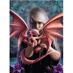 Ravensburger (14643) - Anne Stokes: "Pigen med drage" - 500 brikker puslespil