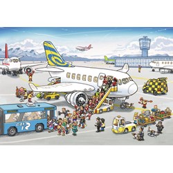 Ravensburger (09088) - "Around The Airplane" - 24 brikker puslespil