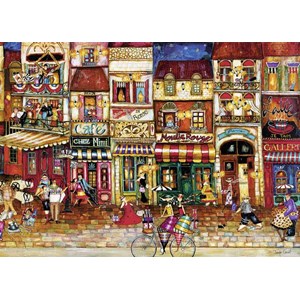 Ravensburger (19408) - "Streets of France" - 1000 brikker puslespil