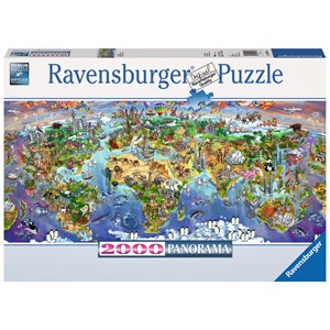 Ravensburger (16698) - "Verdensundere" - 2000 brikker puslespil