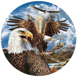 SunsOut (46591) - Steven Michael Gardner: "13 Eagles" - 1000 brikker puslespil