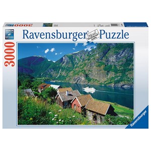 Ravensburger (17063) - "Sognefjord Norway" - 3000 brikker puslespil