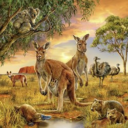 Ravensburger (09330) - "Animals of The Earth" - 49 brikker puslespil
