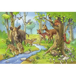 Ravensburger (09117) - "Cute Forest Animals" - 24 brikker puslespil