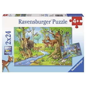 Ravensburger (09117) - "Cute Forest Animals" - 24 brikker puslespil