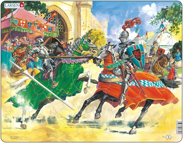 Larsen (FI2) - "Knights in Jousting Tournament" - 50 brikker puslespil