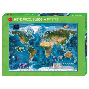 Heye (29797) - Rajko Zigic: "Satellite Map" - 2000 brikker puslespil