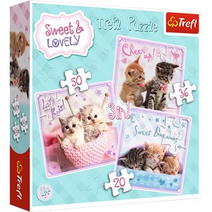 Trefl (34809) - "Kittens" - 20 36 50 brikker puslespil