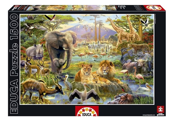 Educa (16303) - "African Bottle" - 1500 brikker puslespil