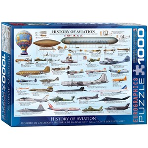 Eurographics (6000-0086) - "History of Aviation" - 1000 brikker puslespil