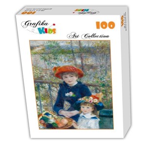 Grafika Kids (00166) - Pierre-Auguste Renoir: "The Two Sisters, On the Terrace, 1881" - 100 brikker puslespil