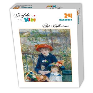 Grafika Kids (00254) - Pierre-Auguste Renoir: "The Two Sisters, On the Terrace, 1881" - 24 brikker puslespil