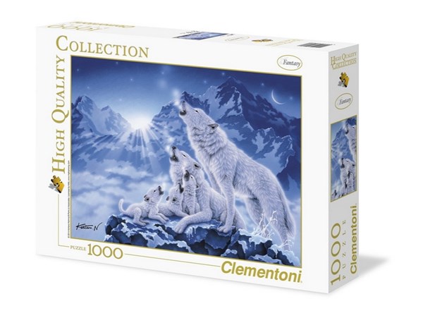 Clementoni (39280) - "Family of Wolves" - 1000 brikker puslespil
