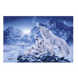 Clementoni (39280) - "Family of Wolves" - 1000 brikker puslespil