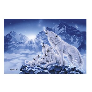 Clementoni (39280) - "Family of Wolves" - 1000 brikker puslespil