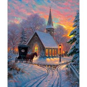 SunsOut (52909) - "Carriage Chapel" - 1000 brikker puslespil