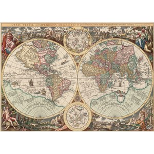 Art Puzzle (4631) - "World Map" - 1500 brikker puslespil