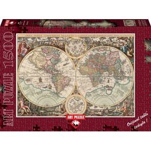 Art Puzzle (4631) - "World Map" - 1500 brikker puslespil
