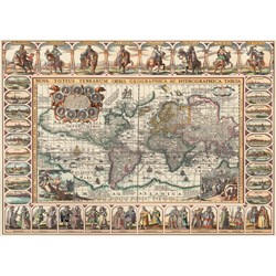 Art Puzzle (4711) - "Ancient World Map" - 2000 brikker puslespil