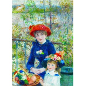 Gold Puzzle (60386) - Pierre-Auguste Renoir: "Two Sisters on the Terrace" - 1000 brikker puslespil