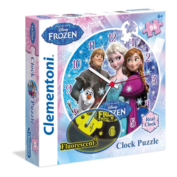 Clementoni (23021) - "Clock Puzzle, The Snow Queen" - 96 brikker puslespil