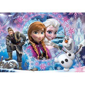 Clementoni (27248) - "Frozen" - 104 brikker puslespil