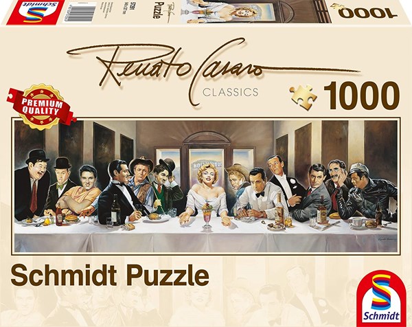 Schmidt Spiele (57291) - Renato Casaro: "Dinner" - 1000 brikker puslespil
