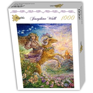 Grafika (T-00031) - Josephine Wall: "Zodiac Sign, Aries" - 1000 brikker puslespil