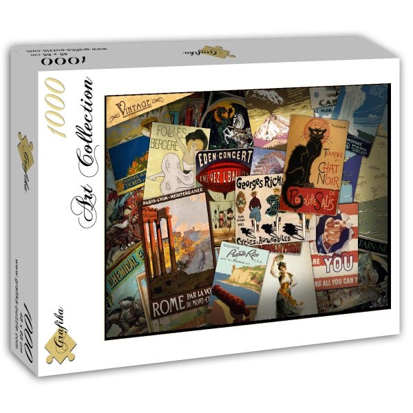 Grafika (T-00041) - "Vintage Poster" - 1000 brikker puslespil